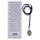 Collana con ciondolo Carlo Acutis corda blu s4