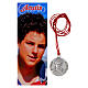 Collana con filo rosso ciondolo Carlo Acutis 30 mm s1