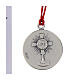 Collana ciondolo smaltato blu con filo rosso Carlo Acutis 30 mm s3