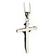 Supermirror stainless steel pendant, classic crucifix, 1.8x1.2 in s3