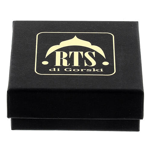 Collana croce astratta acciaio supermirror 5x3 cm 5