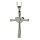 Cross pendant with heart, supermirror stainless steel, 1.6x1 in s3