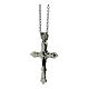 Gothic cross pendant of supermirror stainless steel 1.2x0.8 in s2