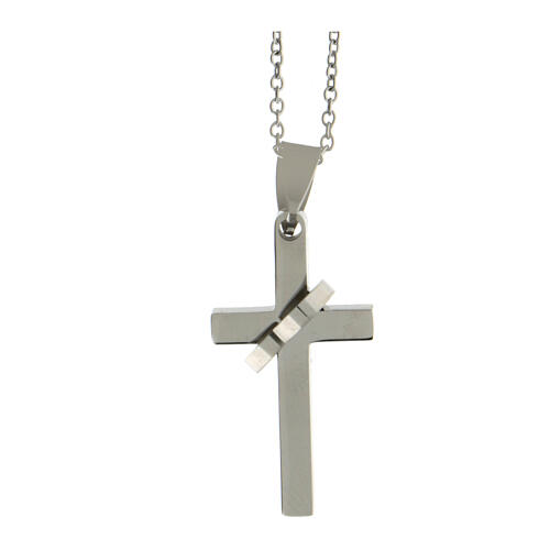 Metal on sale cross necklace