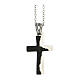 Broken cross pendant 3x1.5 cm supermirror steel s1