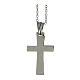 Broken cross pendant 3x1.5 cm supermirror steel s3