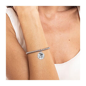 Charm Mamma 'Abbraccio' acciaio anallergico pendente 16 mm