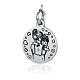 Charm Mamma 'Abbraccio' acciaio anallergico pendente 16 mm s1