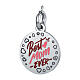Breloque Maman "Best Mom Ever" acier hypoallergénique 16 mm s1