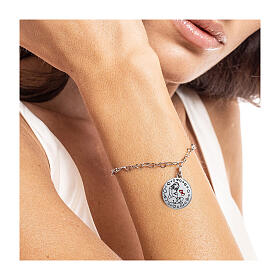 'Sweet Wait' Mom Charm, Hypoallergenic Steel, 16mm