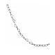 Necklace chain of intertwined hearts, stainless steel s2