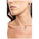 Collar corazones zircones blancos acero hipoalergénico s2