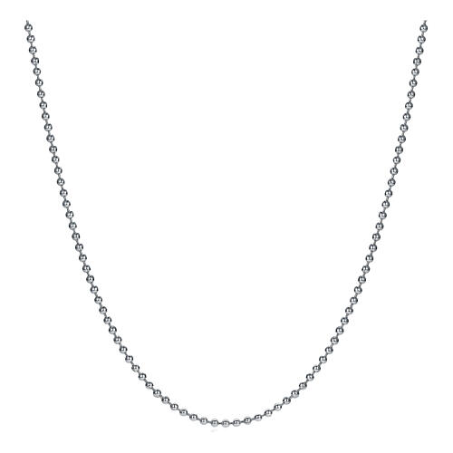 Collier acier inox pour bola de grossesse perles 2,5 mm 100 cm 1