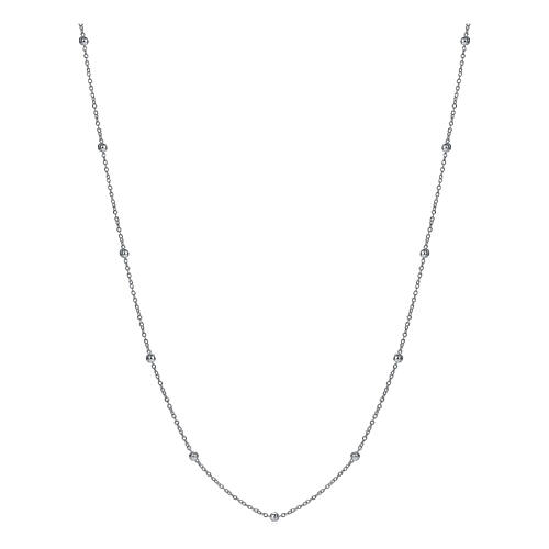 Halskette für Engelsrufer mir Edelstahl Perlen 3 mm 100 cm 1