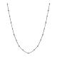 Collana per chiama angeli 100 cm acciaio inox perline 3 mm s1