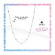 Collana per chiama angeli 100 cm acciaio inox perline 3 mm s2