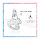Mini charm cavallo a dondolo acciaio inox ipoallergenico s2