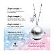 Silhouette of a boy with white rhinestone, mini charm of hypoallergenic steel s3