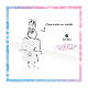 Mini charm bimba zircone bianco acciaio ipoallergenico s2