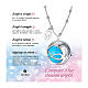 Mini charm bimba zircone bianco acciaio ipoallergenico s3
