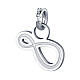 Infinity symbol, mini charm of enamelled stainless steel s1