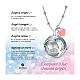 Pink heart-shaped mini charm, hypoallergenic steel s3
