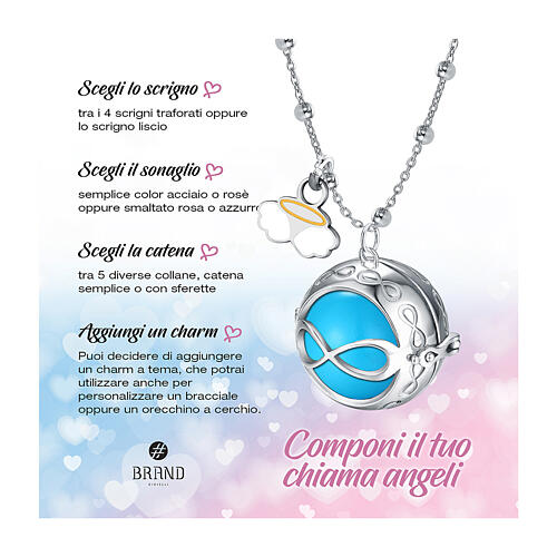 Mini angel wing charm in hypoallergenic enamel-coated steel 3