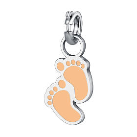 Mini Charm Kindesfüße aus hypoallergenem Edelstahl für Engelsrufe