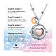 Mini Charm Mond und Baby aus hypoallergenem Edelstahl s3