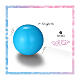 Sonaglio azzurro chiama angeli smalto 20 mm s2