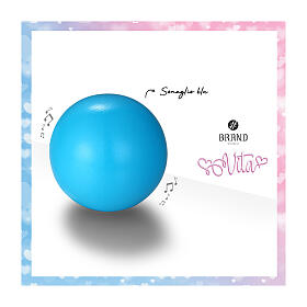 Blue enamel angel caller bell, 20 mm