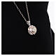 Llamador de ángeles flor 8 pétalos plata 925 s4
