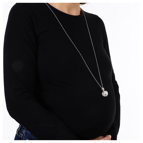 Angel Caller Necklace 925 silver soft spiral bands 2