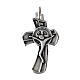 Pendentif croix 3x2 cm en zamak médaille Saint Benoît s1
