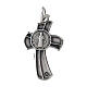Pendentif croix 3x2 cm en zamak médaille Saint Benoît s2
