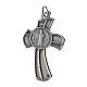 Crucifix with St. Benedict medal, 1.5x0.9 in, zamak cross pendant s2