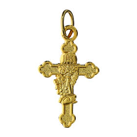 Pendente croce 3x2 cm dorata