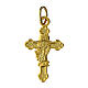 Pendente croce 3x2 cm dorata s1
