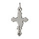 Pendentif croix fond rose 3x2 cm zamak s2