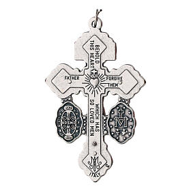 Zamak cross pendant, 2x1.2 in, English