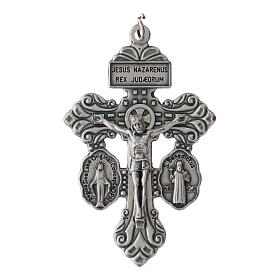 Colgante cruz 5x3 cm inglés zamak