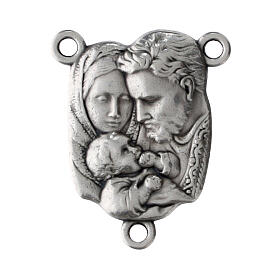 Holy Family Centerpiece Medal in Zamak, 2x1 cm