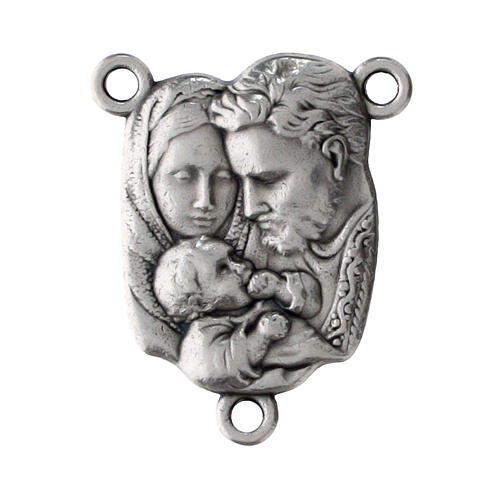 Holy Family Centerpiece Medal in Zamak, 2x1 cm 1