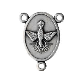Holy Spirit and Holy Family Rosary Centerpiece Medal, Zamak 2x1 cm