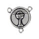 Médaille pour chapelet Communion en zamak 1,5 cm s1