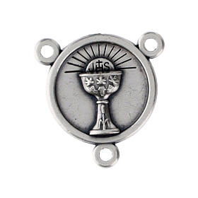 First Communion Rosary Centerpiece medal, 1.5 cm