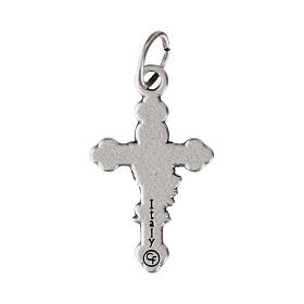 Cross pendant 3x1 cm zamak white background