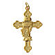 Pendente croce dorata 4x2 cm s1
