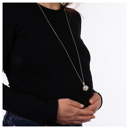 Angel Caller Necklace with Sardinian Filigree Silver 925 2