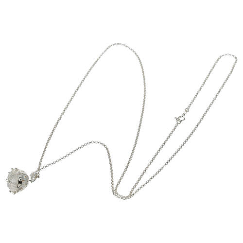 925 Silver Angel Caller Necklace Sardinian Button 3